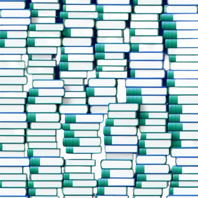 blue background composed of evenly stacked books green colour  emoji