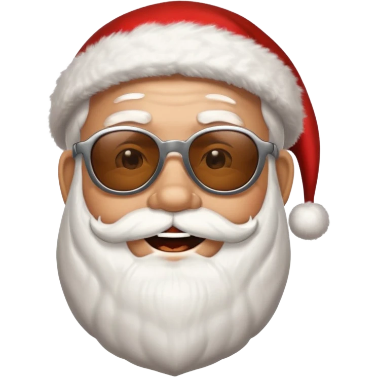 Santa with sunglasses emoji
