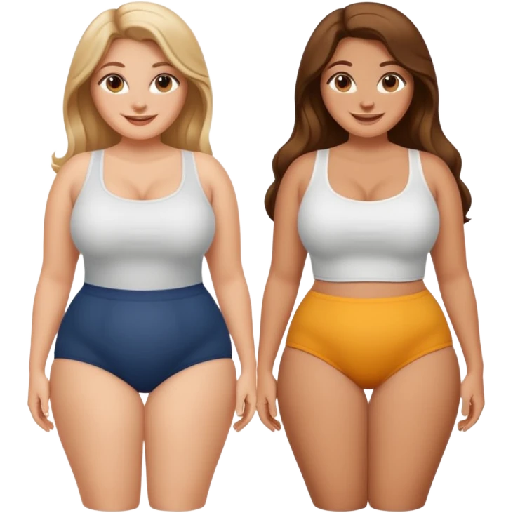 Extremely large butt white girl thick thighs emoji