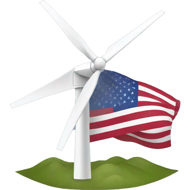 wind generator usa flag emoji