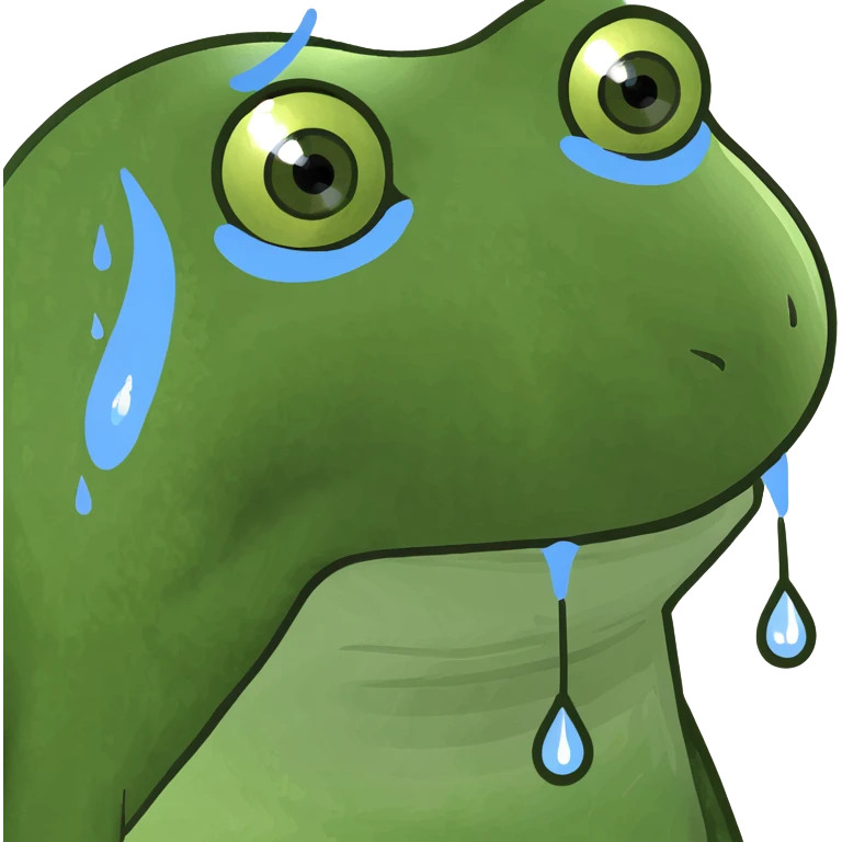 White tear drops emoji