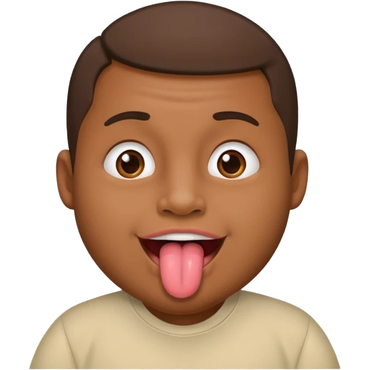 Pregnant man emoji with tongue emoji emoji