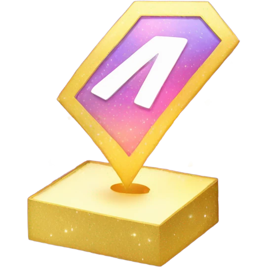 A play button with sparkles around it, emoji