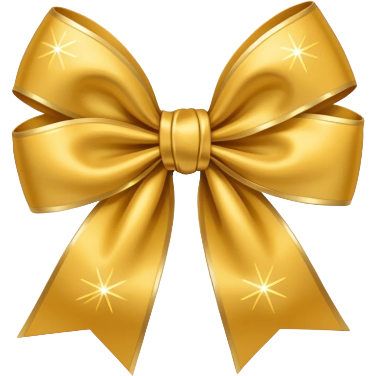 Bow with sparkles  emoji