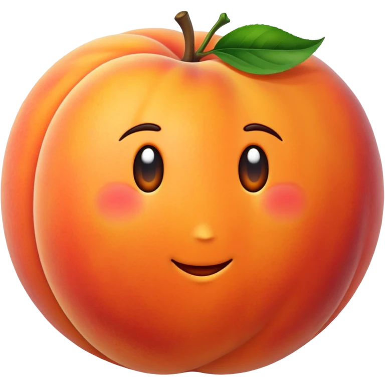 giant peach  emoji