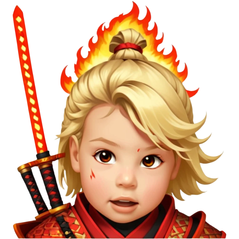 Fire-Wielding Samurai emoji