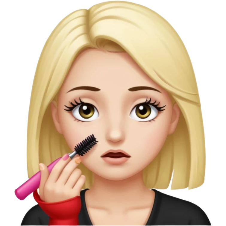 девочка умоляет и строит глазки emoji