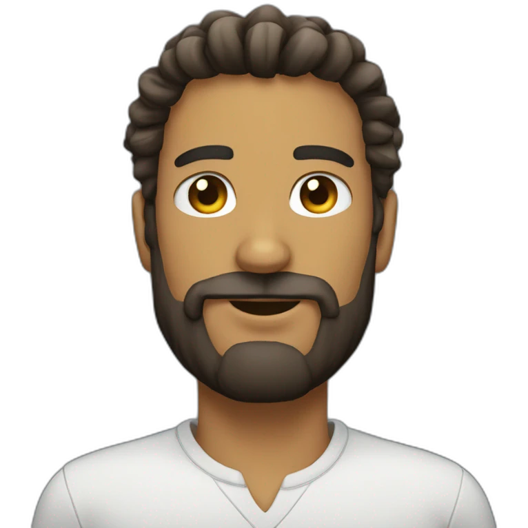 Persona con barba emoji