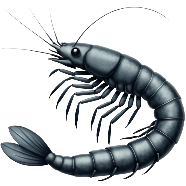 Sketched shrimp emoji