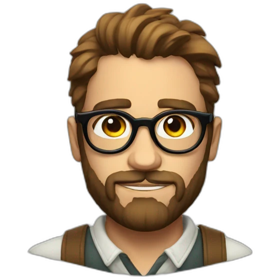 leon con lentes emoji