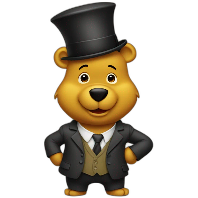 winne the pooh as a banker emoji