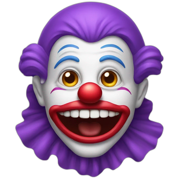 pruple clown emoji
