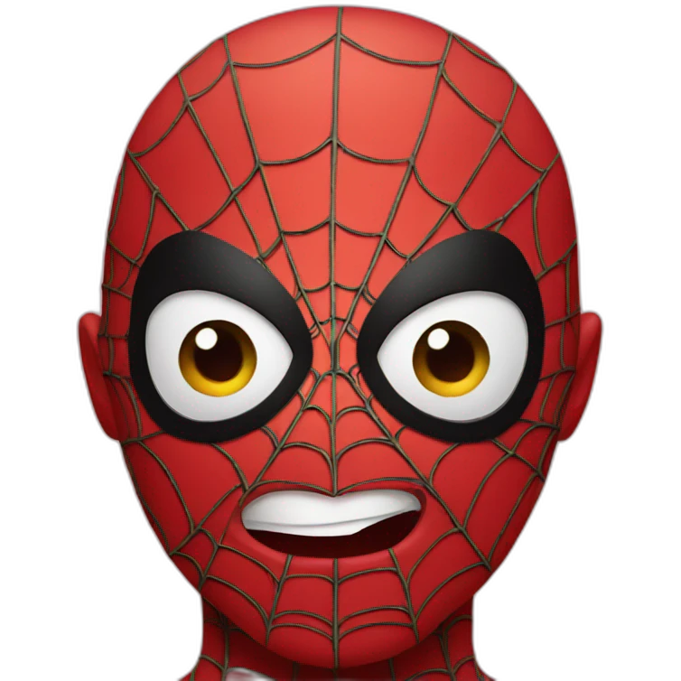 Spiderman face emoji