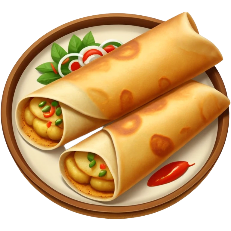 masala dosa in south indian style emoji