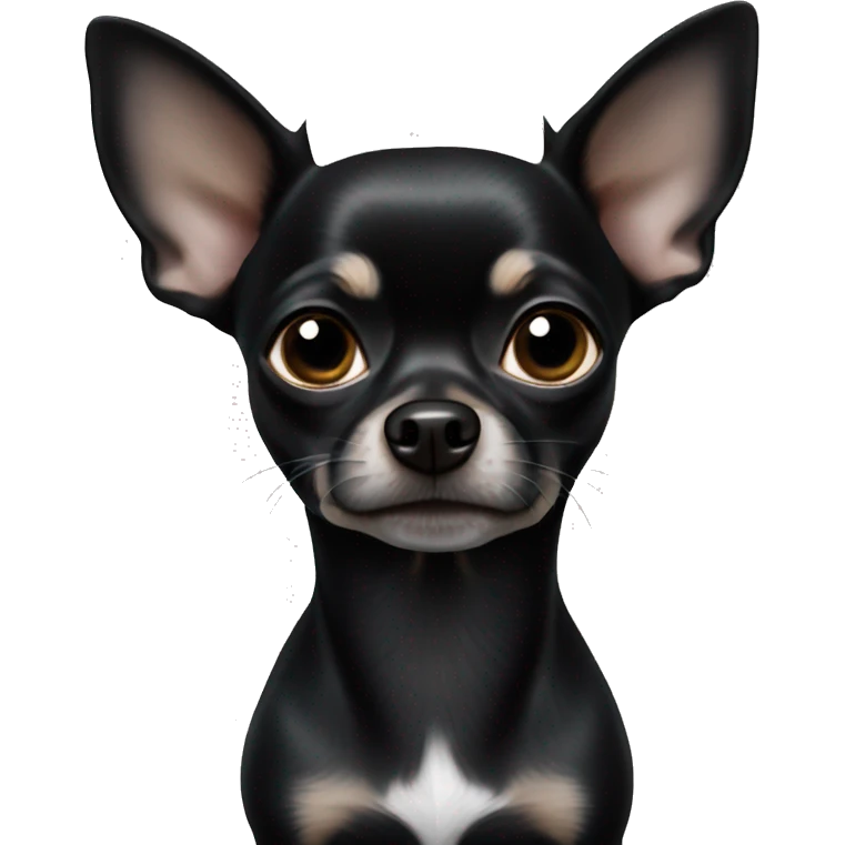 solid black chihuahua emoji