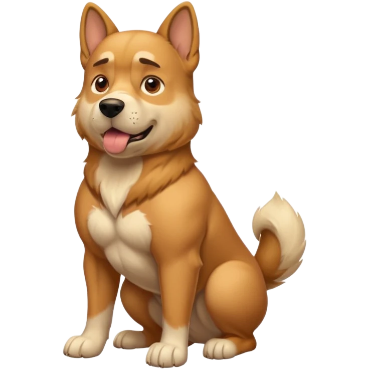 buff dog emoji