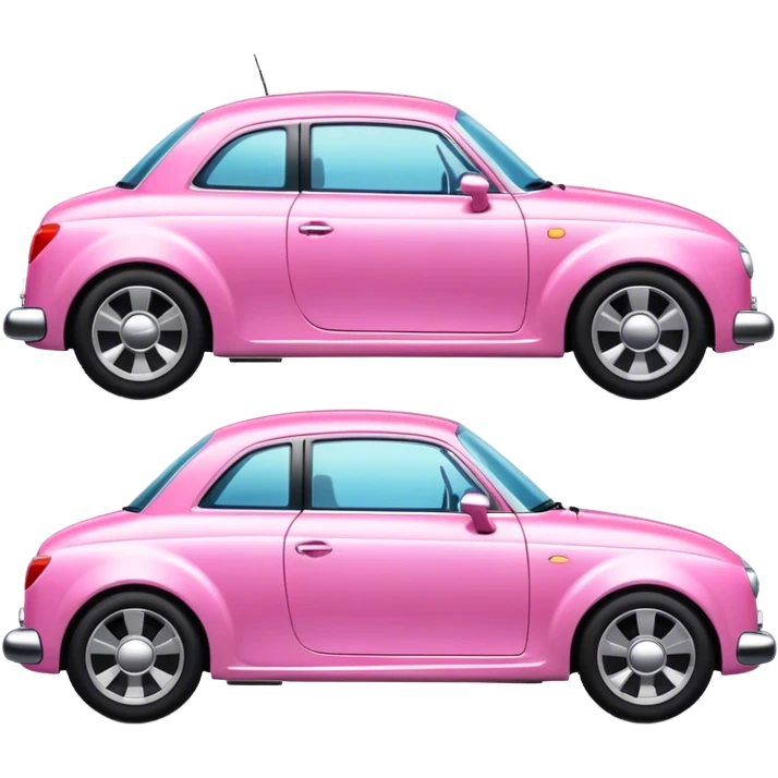 Pink car  emoji