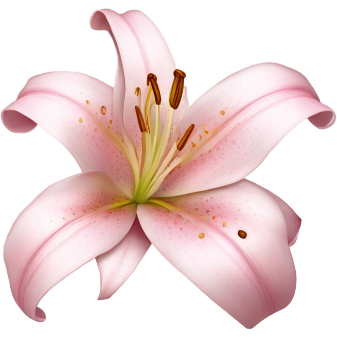 Pink lily flower emoji
