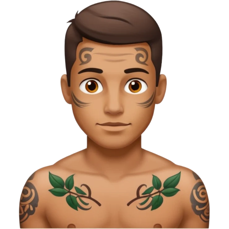 hombre tatuado emoji