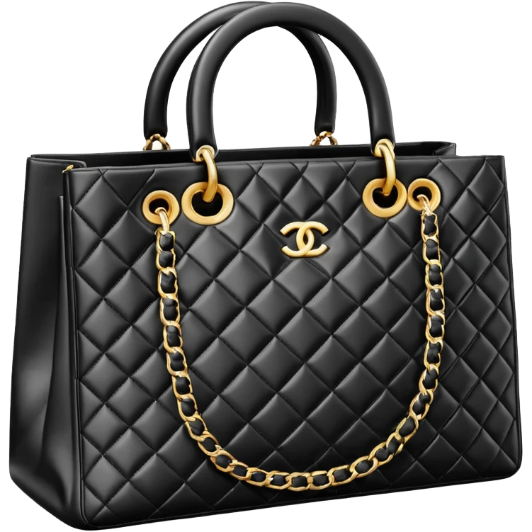 3D Rending, Chanel shopping bag emoji