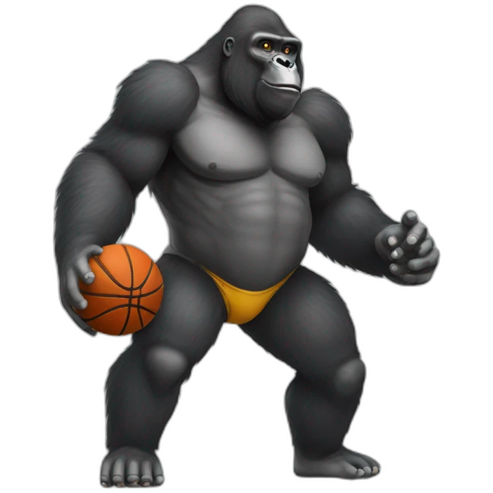 Gorilla Basketballer  emoji
