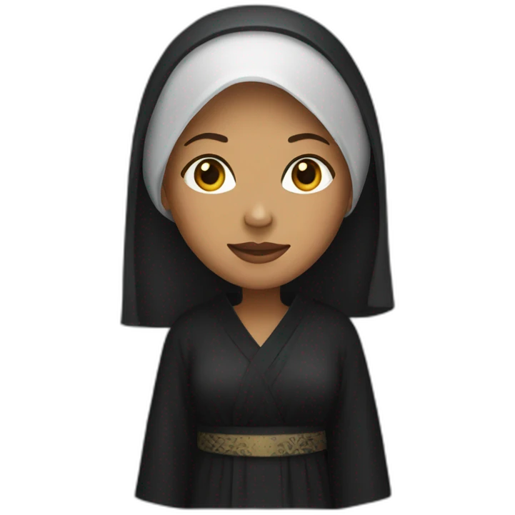 Woman in abaya emoji