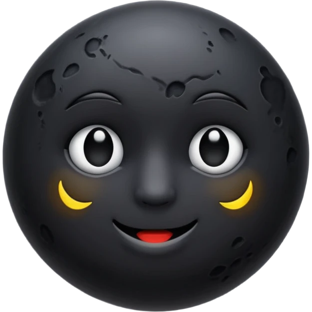 goth black moon emoji