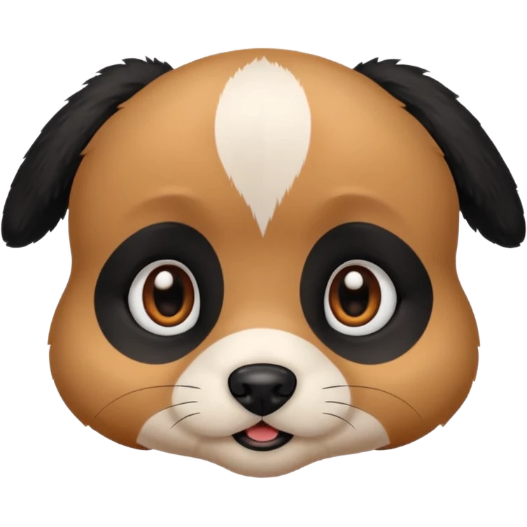 Baby dog face 🐈‍⬛ emoji