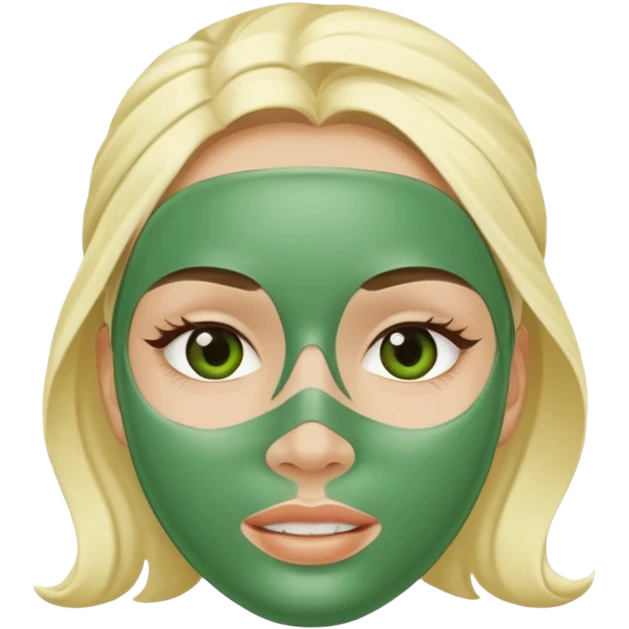 Skincare mask emoji