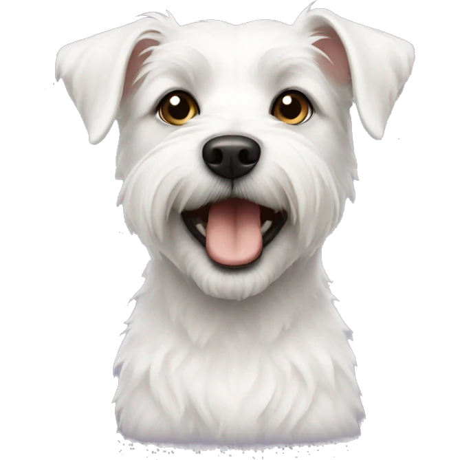 White terrier mix emoji