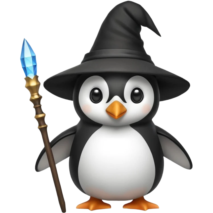 penguin wizard emoji
