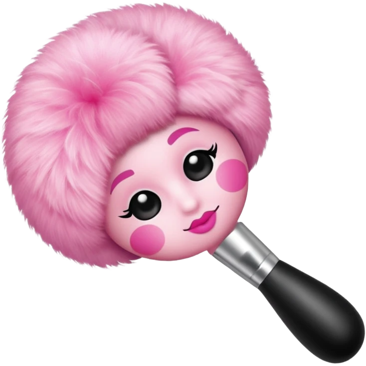 Blush makeup brush emoji