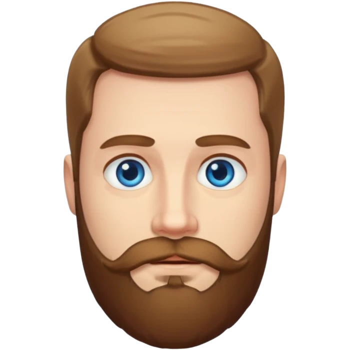 Hombre blanco con barba  emoji