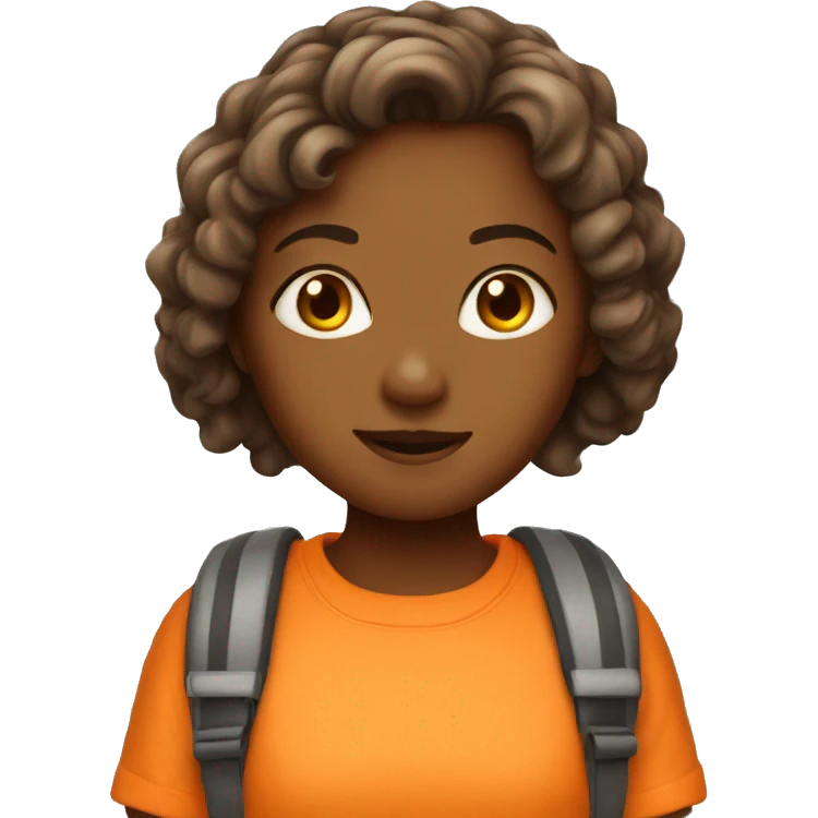 orange girl  emoji