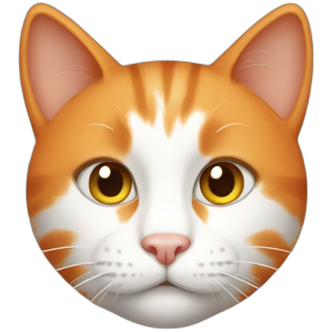 orange and white cat emoji