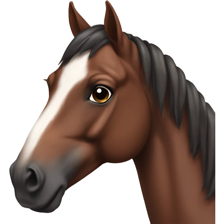 Bay horse more feminine emoji