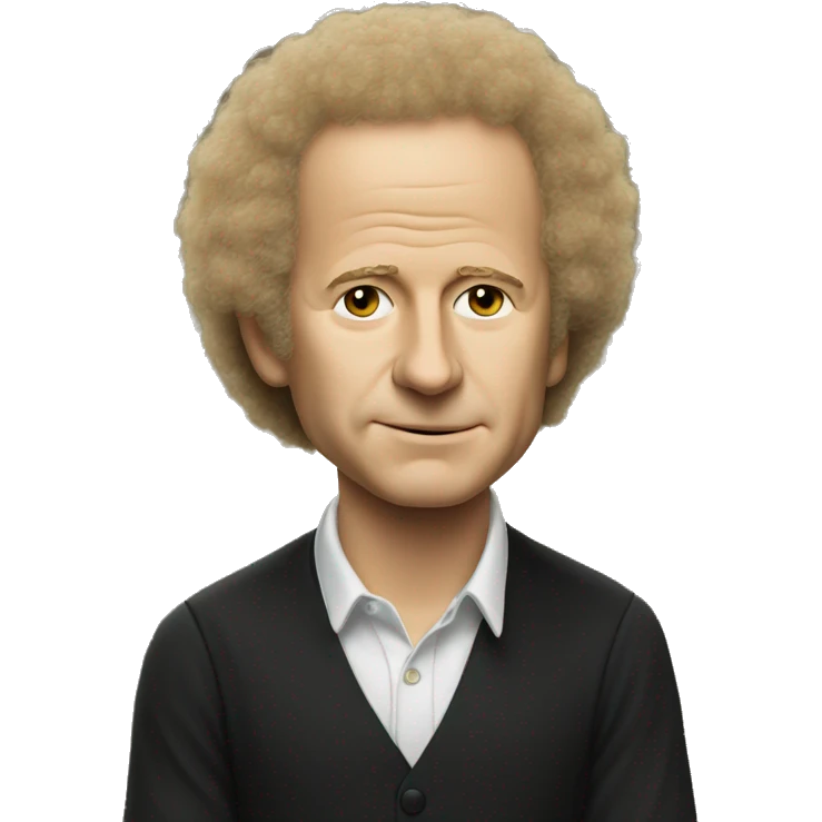 Art Garfunkel at the time of Simon and Garfunkel emoji