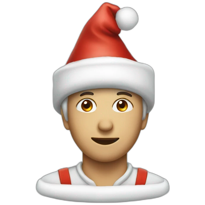 chrimas hat emoji