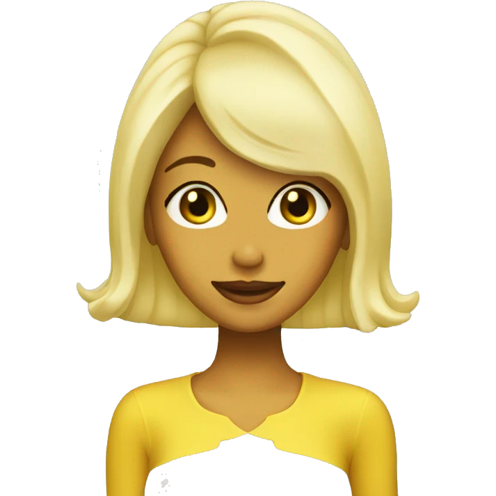 blonde lemon drop emoji