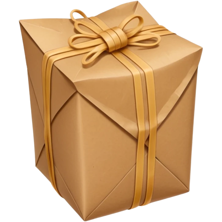 brown paper wrap usually found in indonesian stall.. tied with rubber band emoji