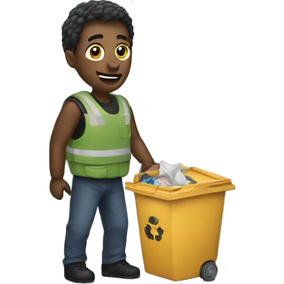 Taking trash out emoji