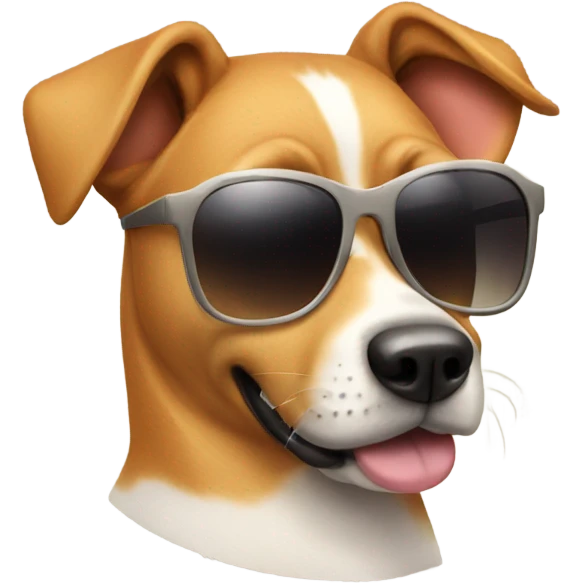 dog wearing sunglasses emoji