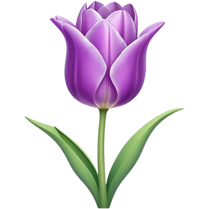 Lightest Purple tulip  emoji