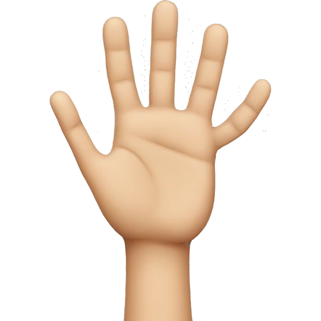 close all the fingers and open only the little and ring fingers emoji