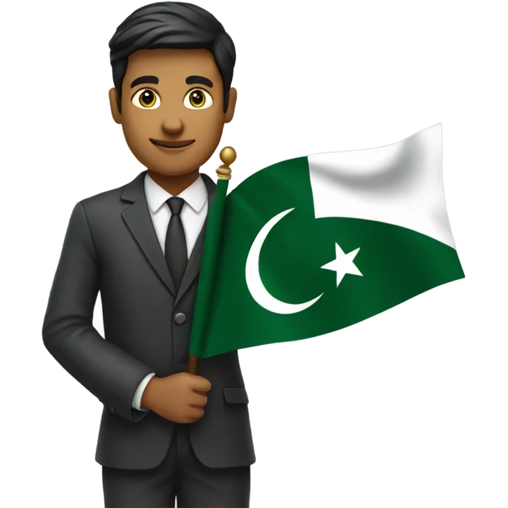 Holding Pakistan flag  emoji