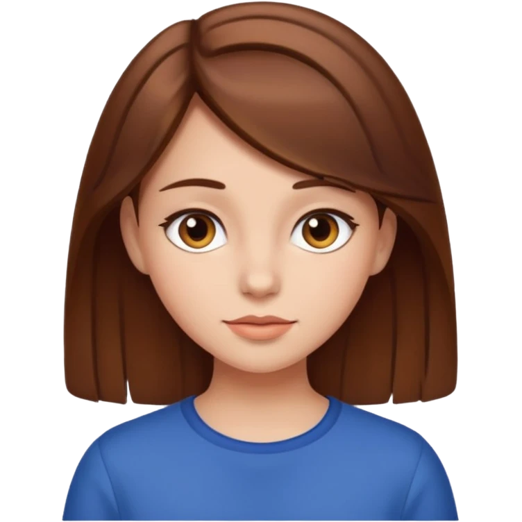 girl with brown hair emoji