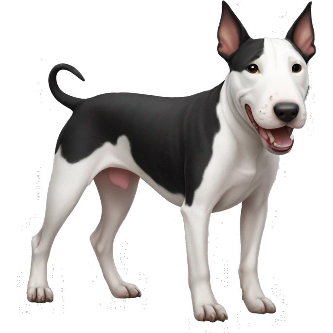 Bull terrier full body emoji