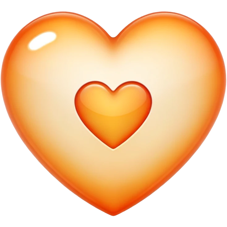 coeur orange emoji