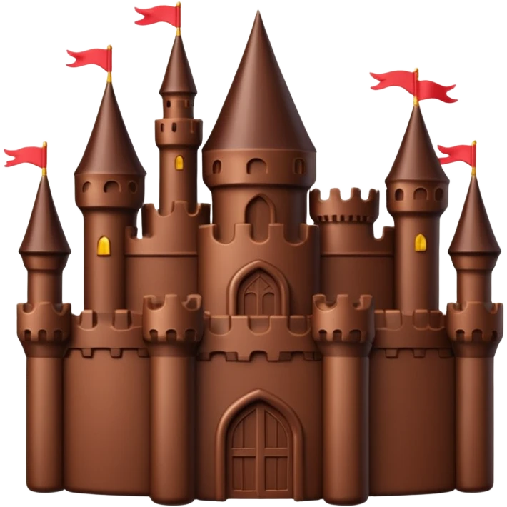 chocolate castle emoji