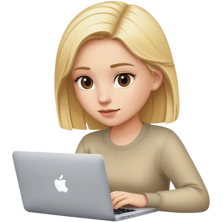 emojis.com девушка-блондинка-работет-за-macbook-it-.png emoji